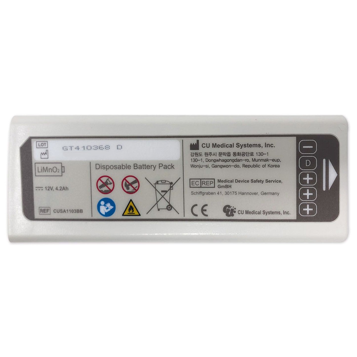 CU Medical ME PAD Batterie
