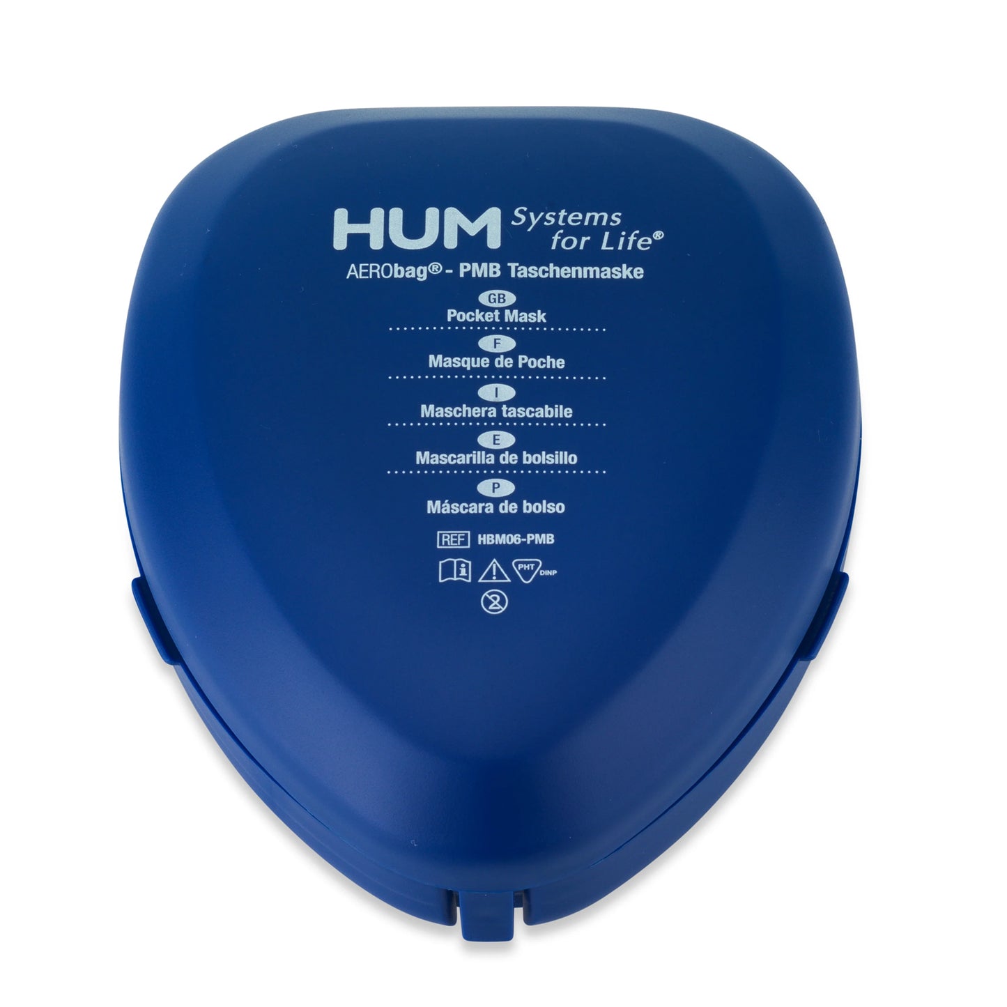 HUM AERObag Taschenmaske in blau im Etui