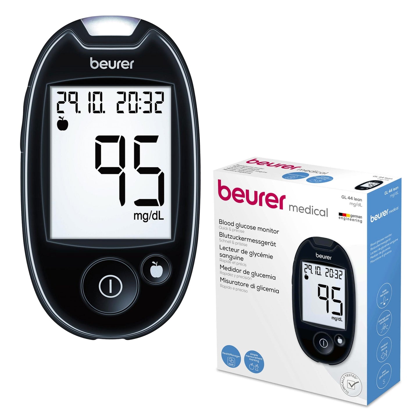 Beurer Blutzuckermessgerät GL 44 mg/dL