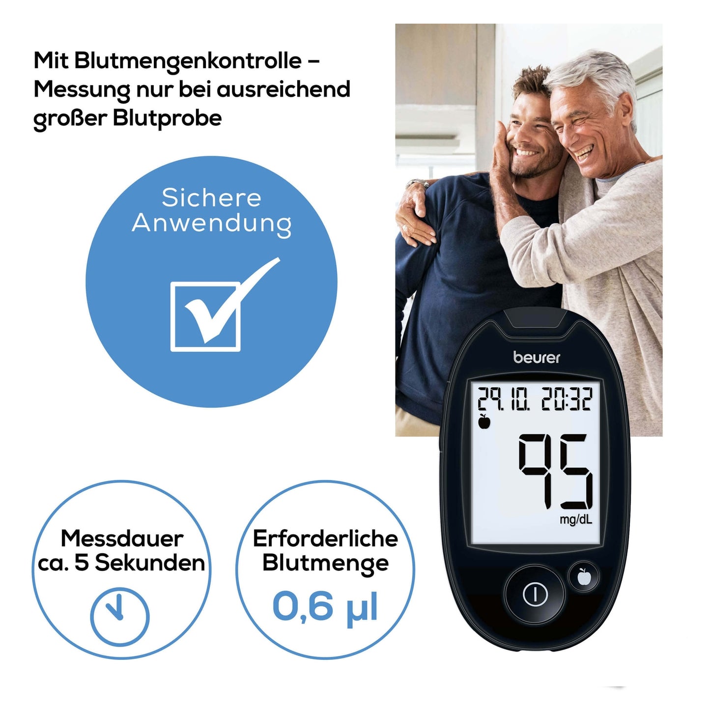 Beurer Blutzuckermessgerät GL 44 mg/dL