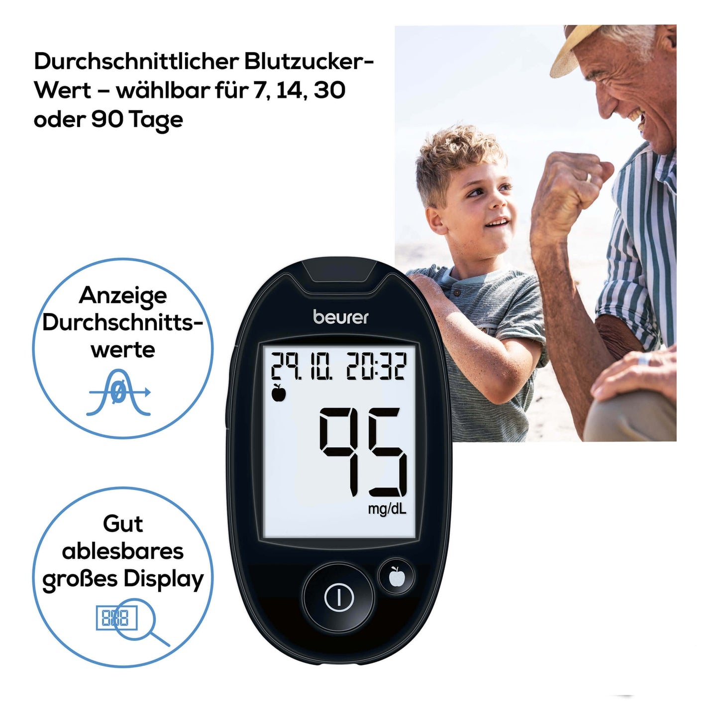 Beurer Blutzuckermessgerät GL 44 mg/dL