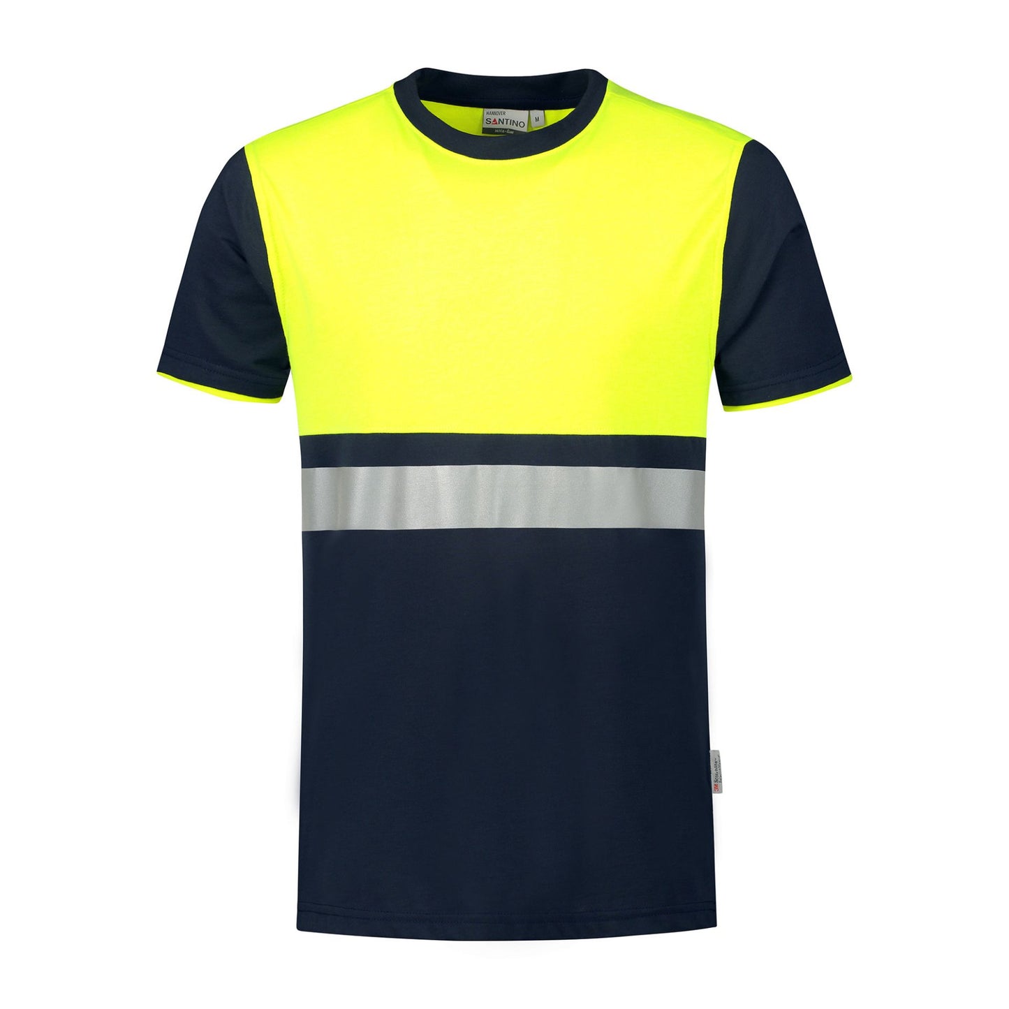 Santino T-Shirt Hannover Marineblau/Fluor Yellow