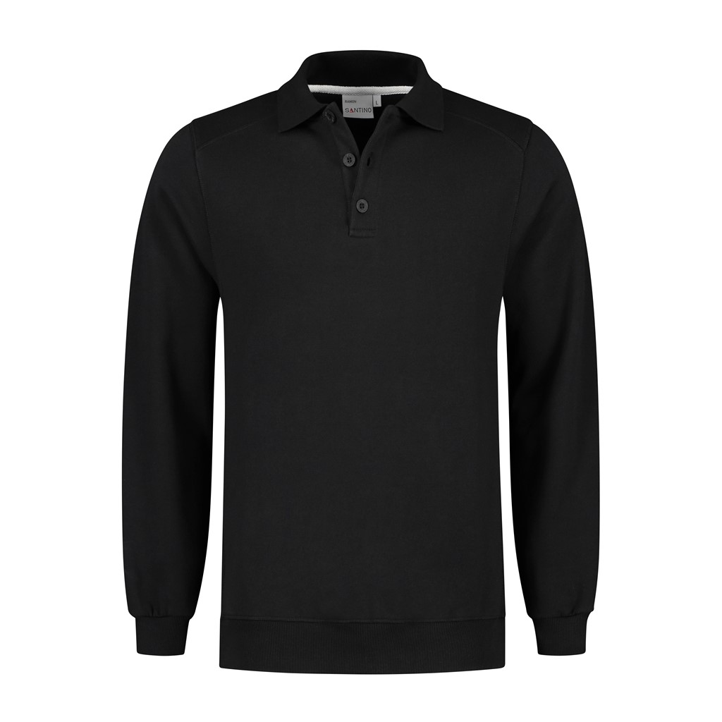 Santino Polosweater Ramon schwarz