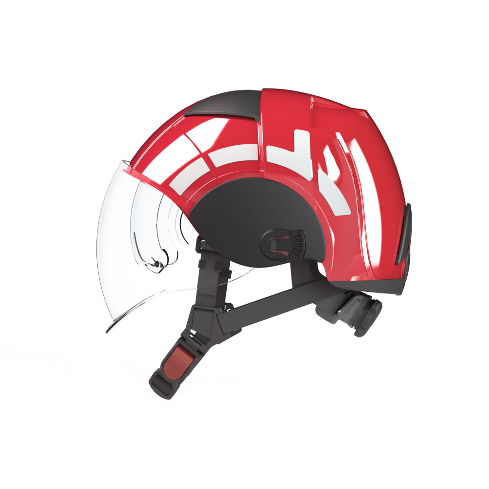 Feuerwehrhelm pab MP1 Professional, weiß inkl. klarem Visier und klarem Augenschutz