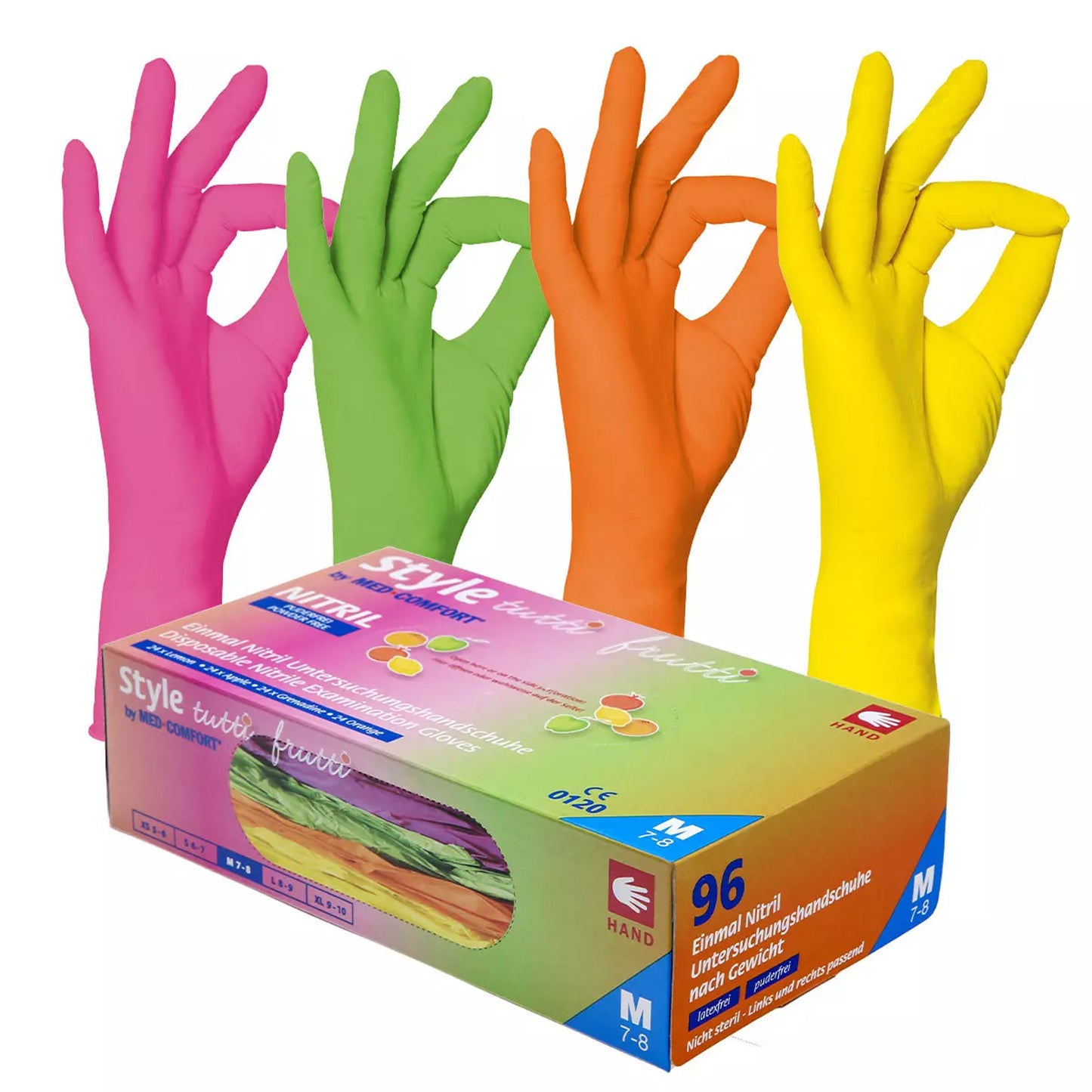 AMPri Nitrilhandschuhe Tutti Frutti puderfrei