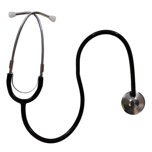 1a Medizintechnik Flachkopf-Stethoskop schwarz