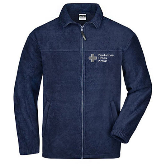 DRK Fleecejacke Unisex navy Logo Stick