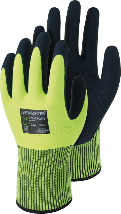 Comfort, Polyester-Handschuh mit Latex-Beschichtung