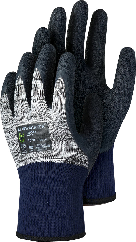 Iron, Polyester-Handschuh mit Latex-Beschichtung