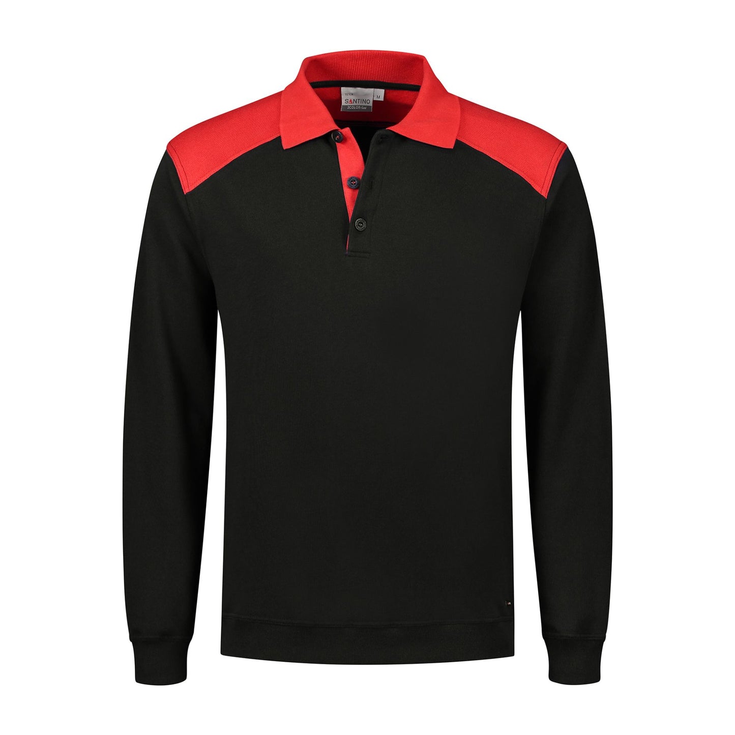 Santino Poloshirt Tesla Schwarz/Rot