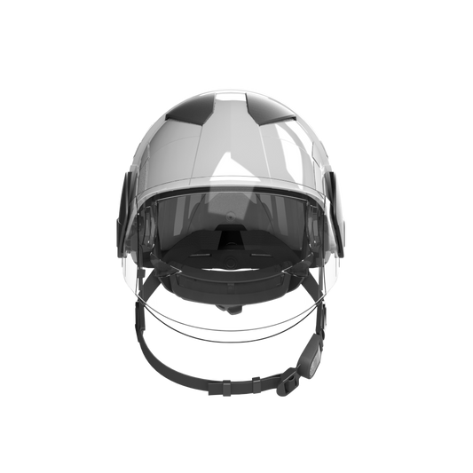 Feuerwehrhelm pab MP1 Professional, weiß inkl. klarem Visier und klarem Augenschutz