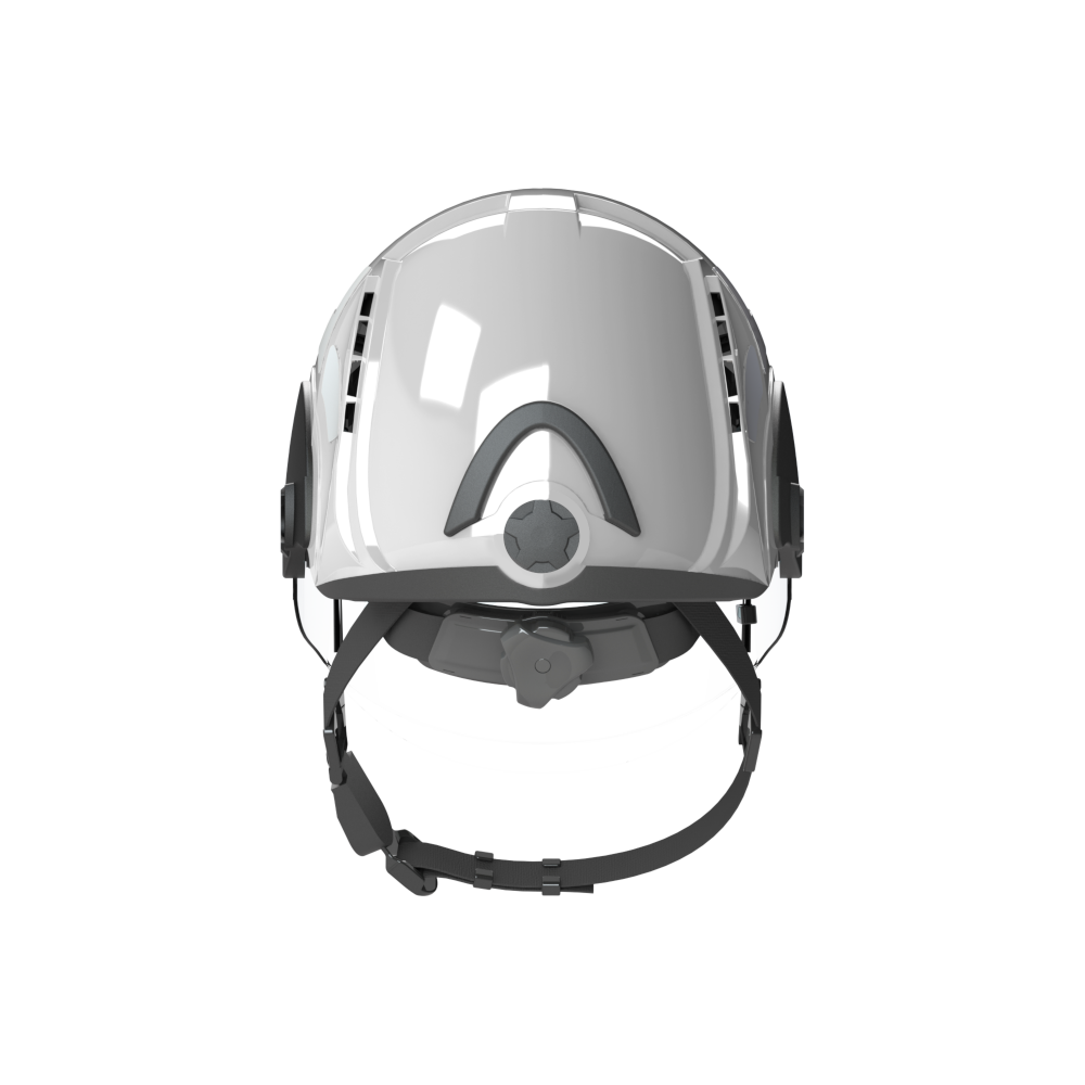 Feuerwehrhelm pab MP1 Professional, weiß inkl. klarem Visier und klarem Augenschutz